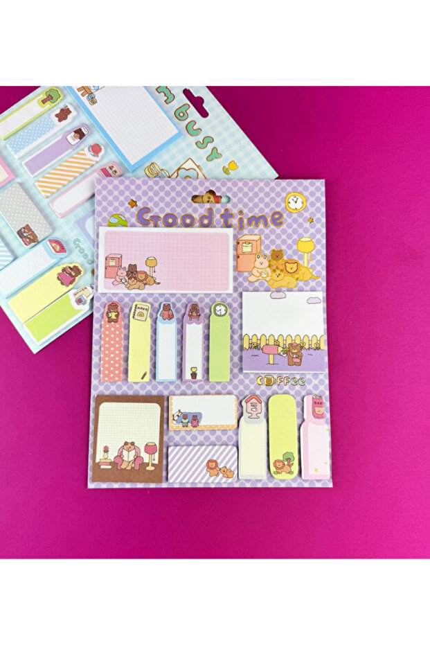 مجموعة ملصقات لاصقة بتصميم دب لطيف - 2