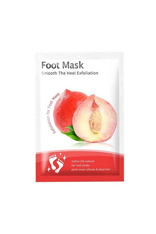 Foot Peeling and Exfoliating Mask, Dead Skin Removing Sock - Peach