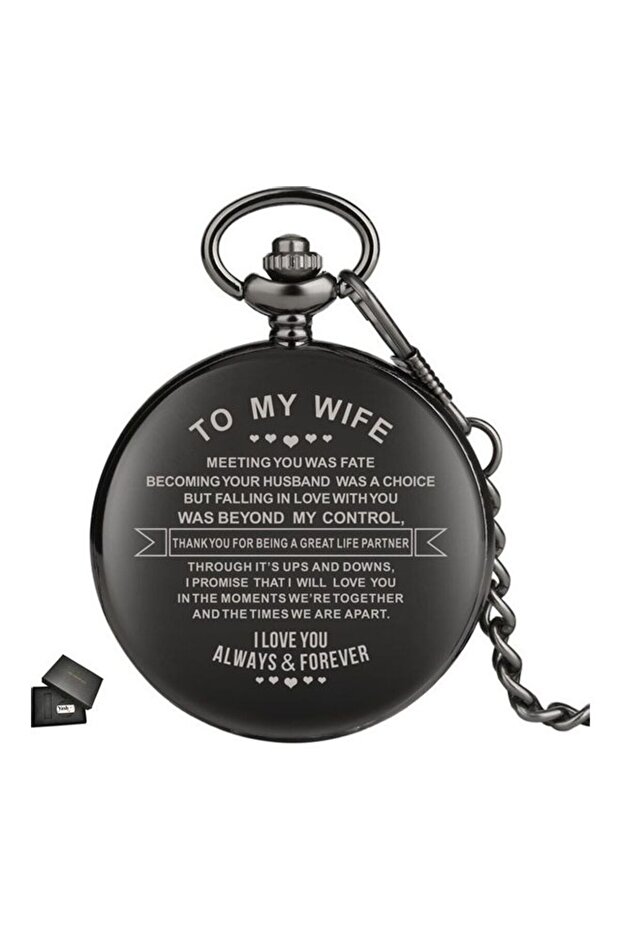 I Love You Quartz Pocket Watch