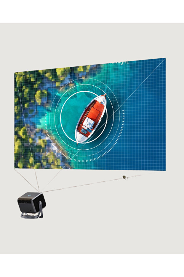 Smart Projector Android TV Ev Sinema Projeksiyonu - 4