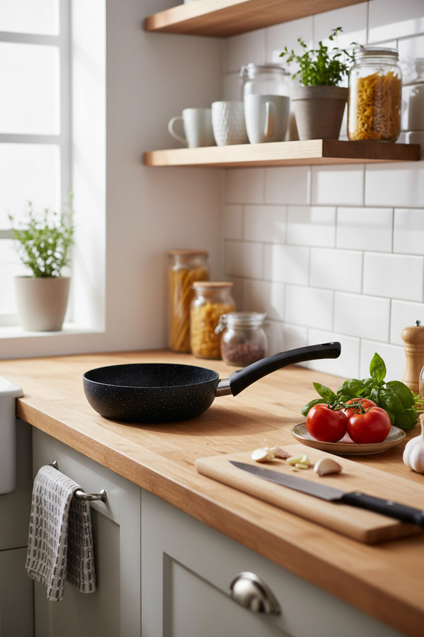 Melcor 9 Parça Granit Tencere Seti Siyah - 3