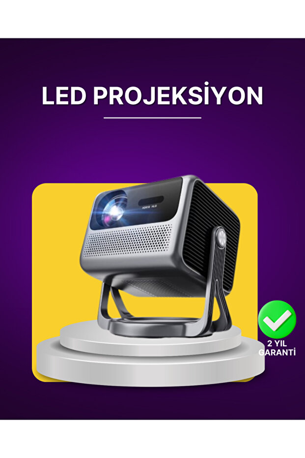 Smart Projector Android TV Ev Sinema Projeksiyonu - 1
