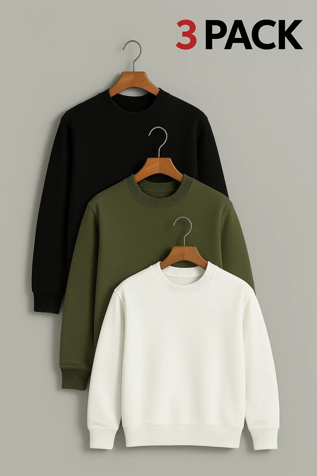 Men's Oversized Premium Winter 3-Piece Sweater