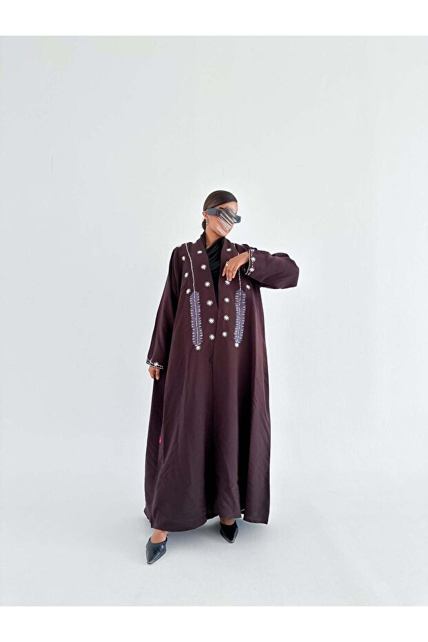 mwt687 عباية تطريز وشك