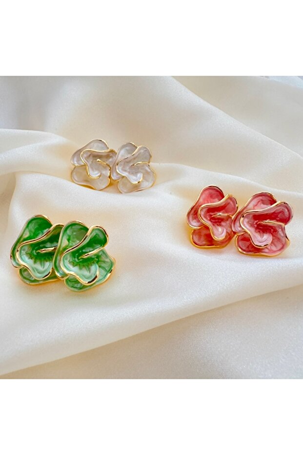 LunaPetal Çelik Küpe - 8