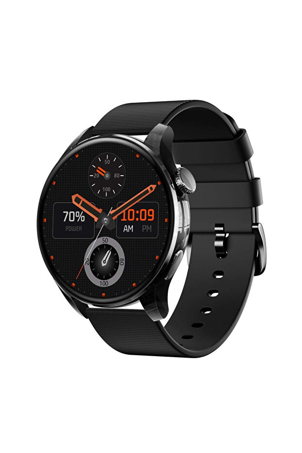Round Screen Stainless Steel Smartwatch