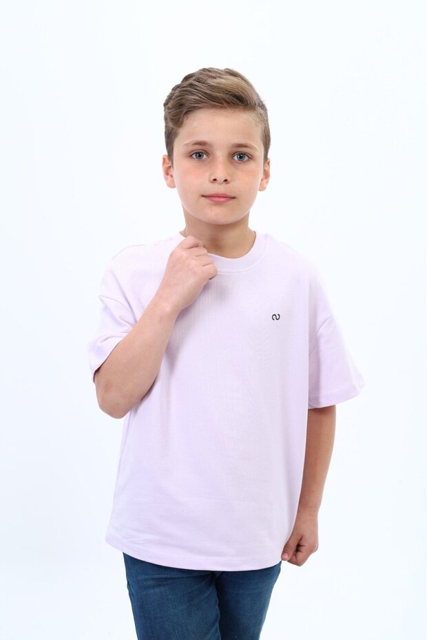Boy's Printed Crew Neck Short Sleeve T-Shirt
