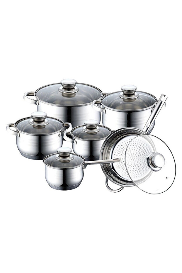 Set de oale și tigăi BM, 12 piese, fund multistrat cu 9 straturi, inducție - 2