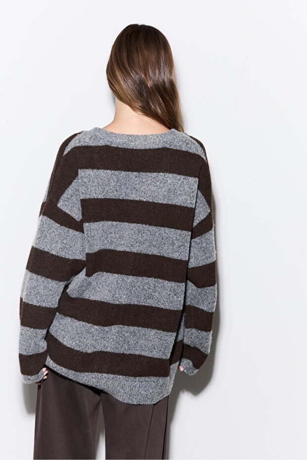 Oversize triko hırka - 5