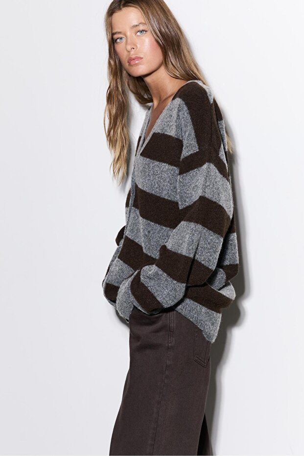 Oversize triko hırka - 3