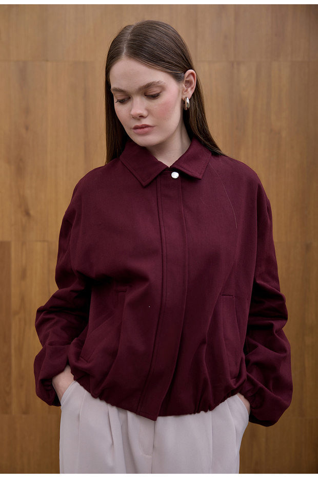 Drawstring Gabardine Jacket - 1