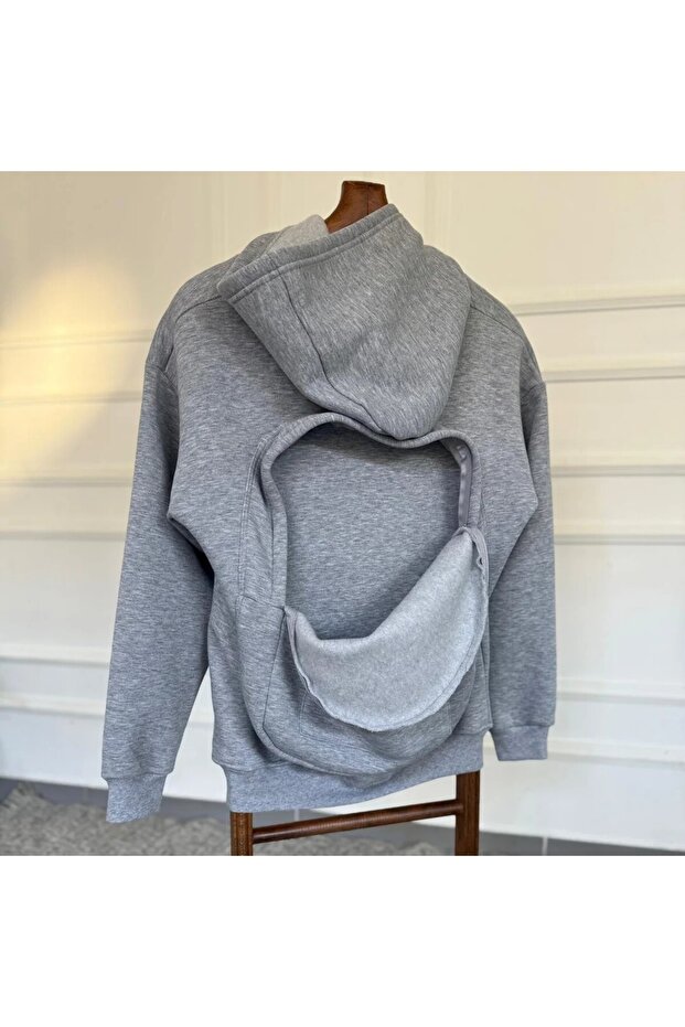 Çantalı Sweatshirt - 1