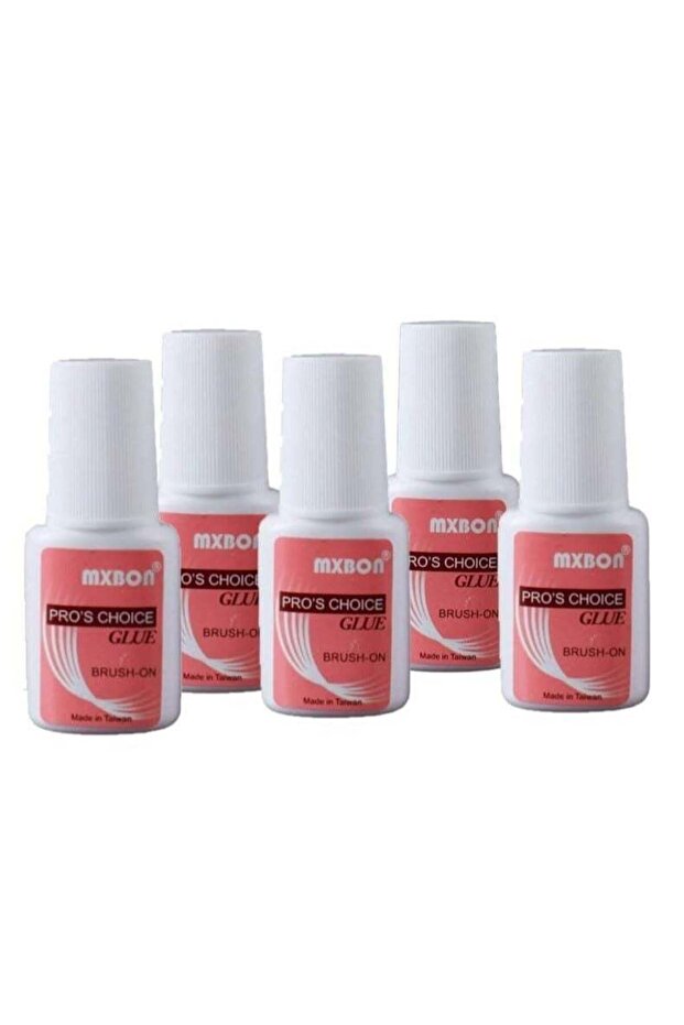 5pcs Professional Brush-on Nail Glue Clear