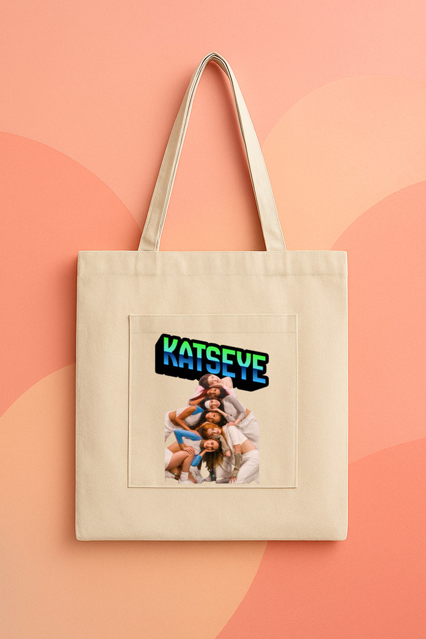 Katseye Group Designed Premium Printed 100% Cotton Canvas Bag Shoulder Bag