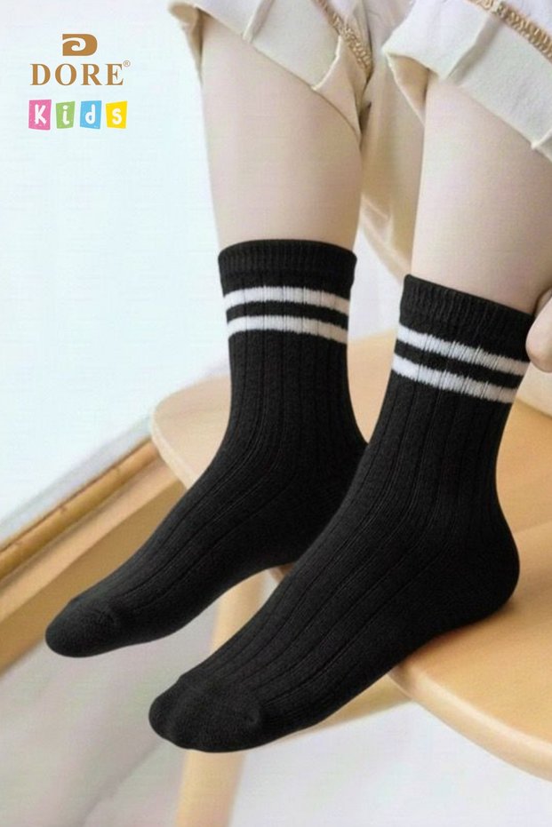 Original Unisex Children's 4 Pairs Cotton Skin-Friendly Premium Ultra Soft Kids College Booties Socks Set