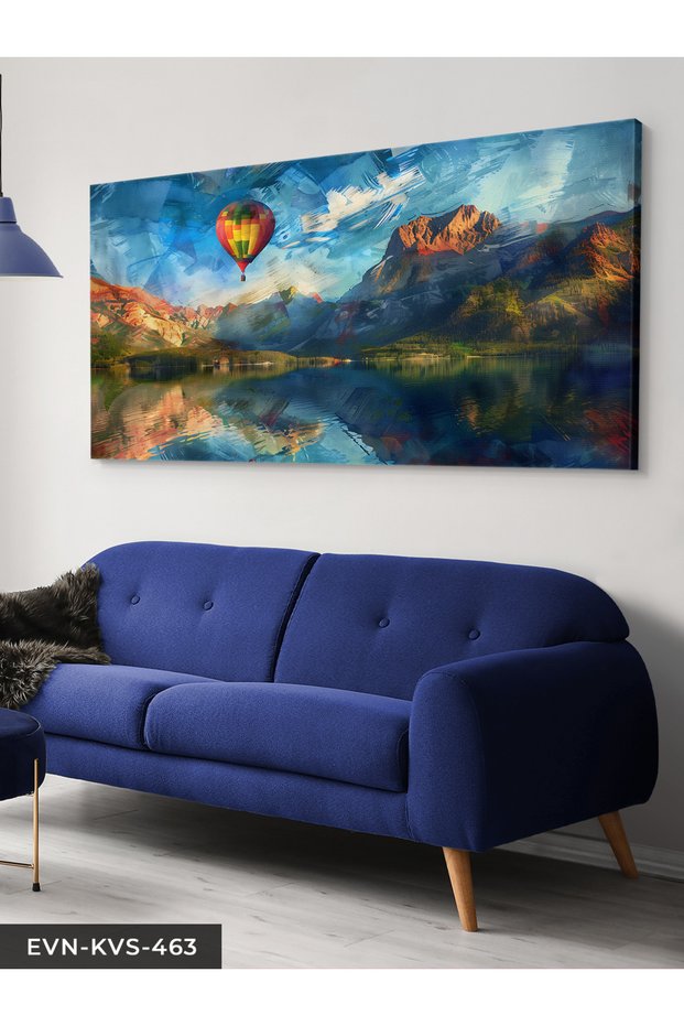Oil Painting Look Flying Balloon One Piece Canvas - Canvas Painting