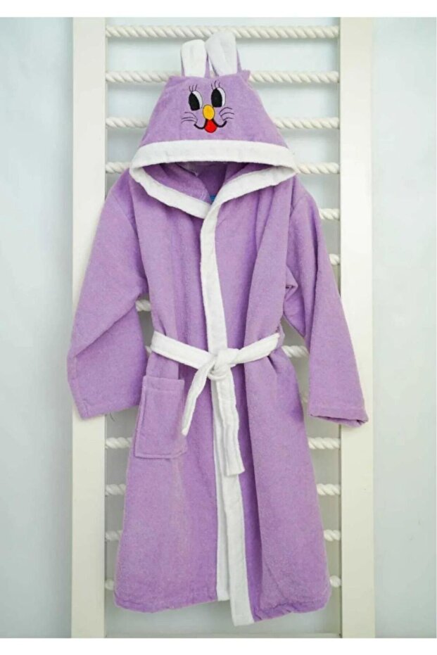 TinyBear Kids Bornoz kapüşonlu - 1