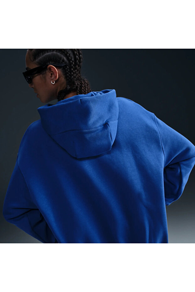 Phoenix Oversized Pullover Hoodie In Blue - 2
