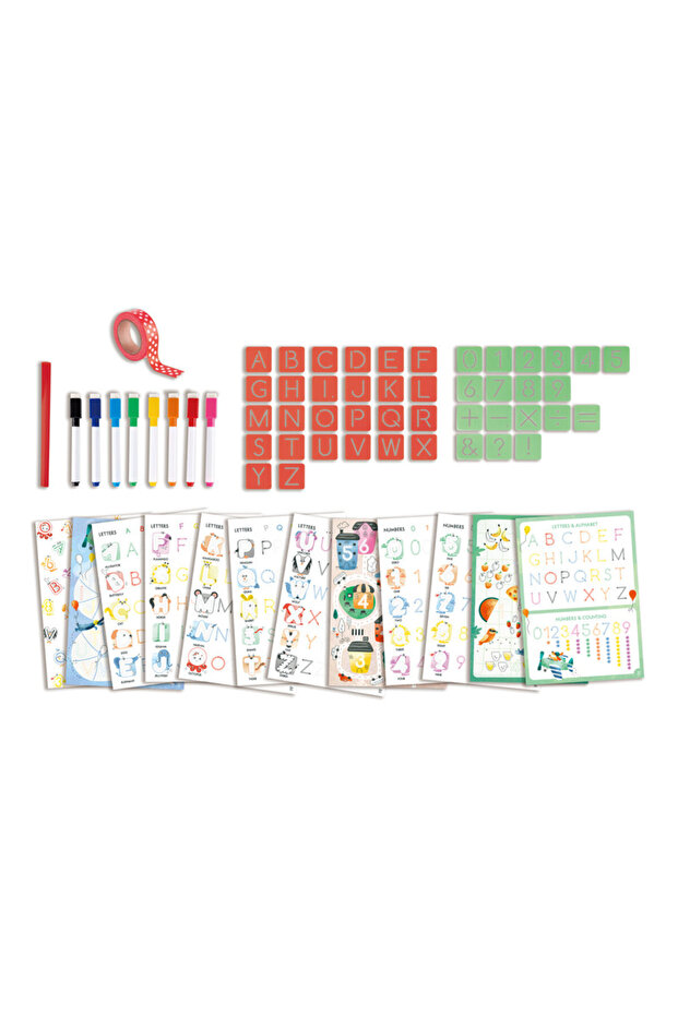Letters And Numbers Tracing Arts & Craft Set 66pcs