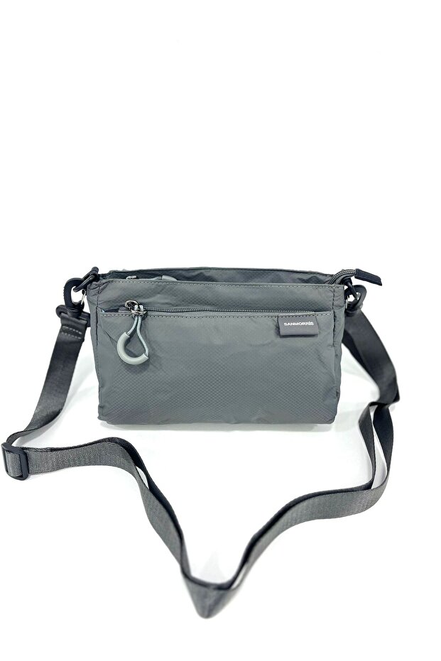 Women's 3 Compartment Parachute Fabric Adjustable Crossbody Bag