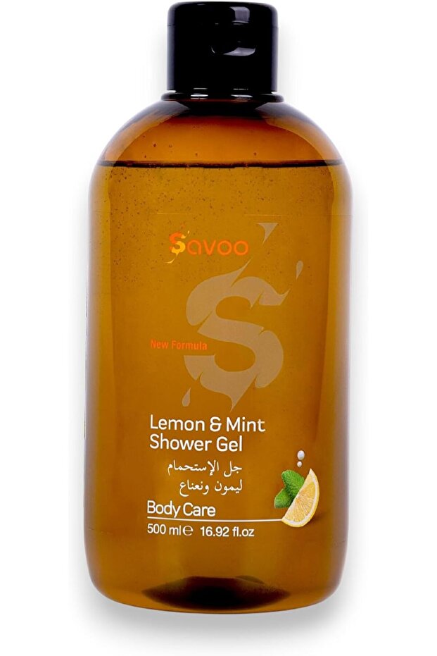 Shower Gel Lemon & Mint 500ml – Energizing Body Wash with Vitamin C & Salicylic Acid