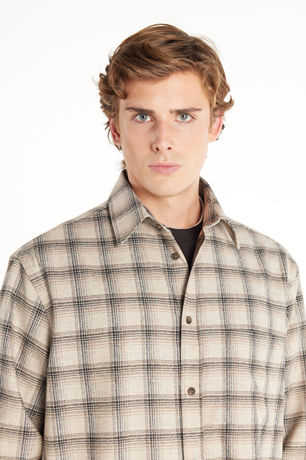 BEJ EKOSE ODUNCU GÖMLEK - 5