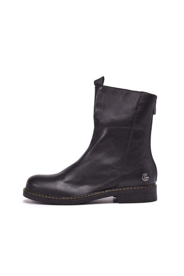 Ovia Women's Khaki Leather Boots 257302