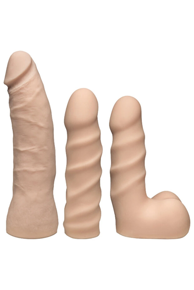 Vac-U-Lock Dual Density Starter Set Strapon Set - 3