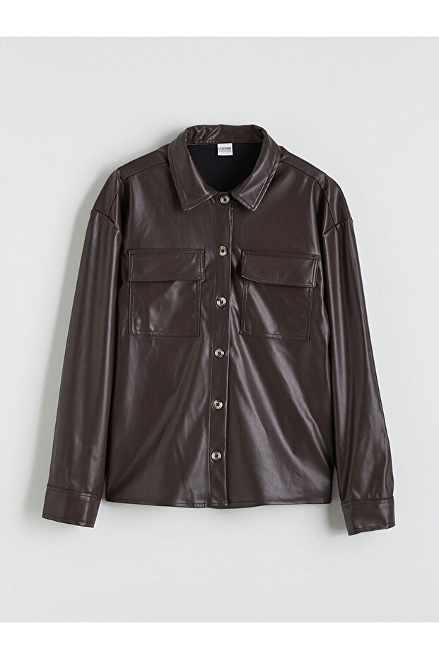Leather-Look Girls' Shirt
