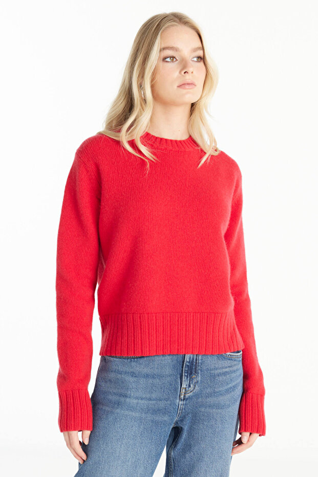 KIRMIZI YÜN KAZAK - 3