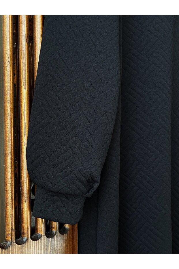 Penye kapitone elbise - 2