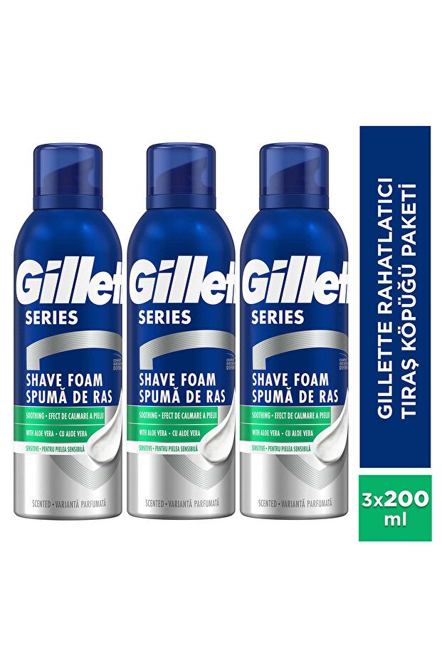 Köpük Rahatlatıcı 200ml x3 Tıraş Köpüğü - 1