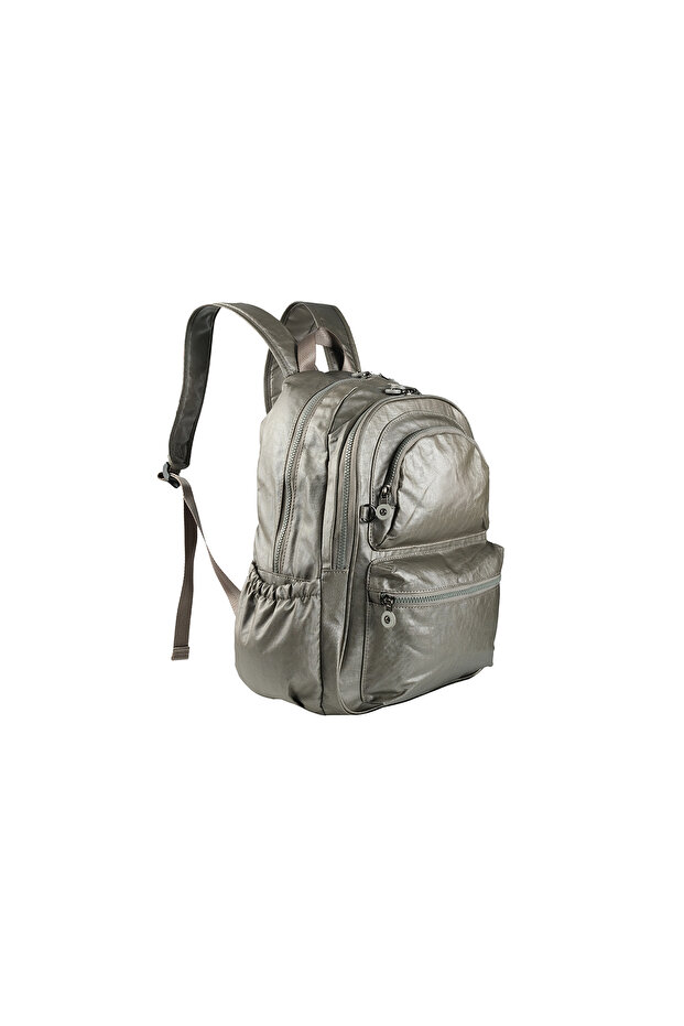 1050 Crinkle Fabric Waterproof School and Daily Backpack with Laptop Compartment