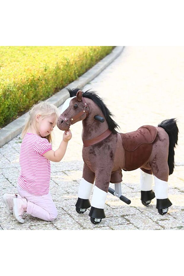DARK BROWN HORSE TOBYS RIDE-ON FOR KIDS
