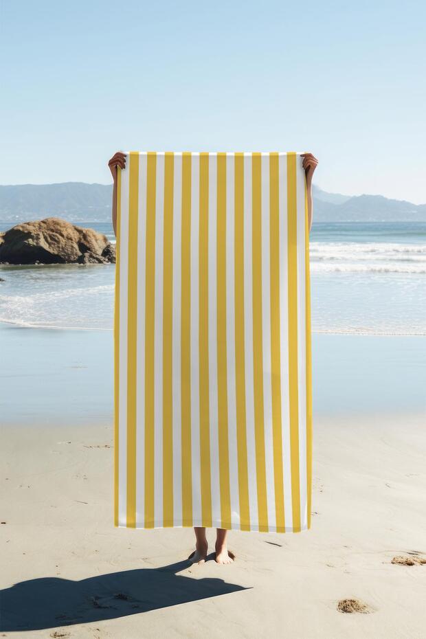 Digital Printing Beach Sea Towel Colorful Striped Pattern Peshtemal Hvl0223