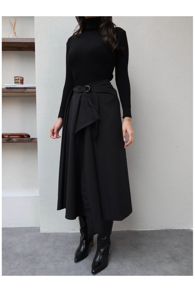 Buckle Pareo Skirt