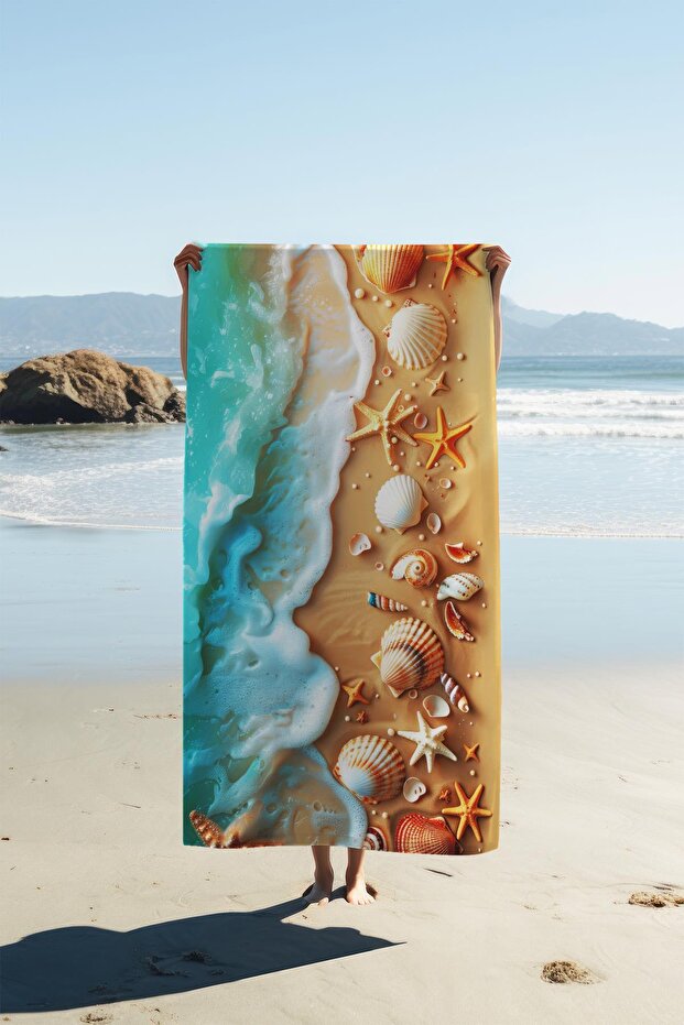 Digital Printing Beach Sea Towel Beach Patterned Peshtamal Hvl0030