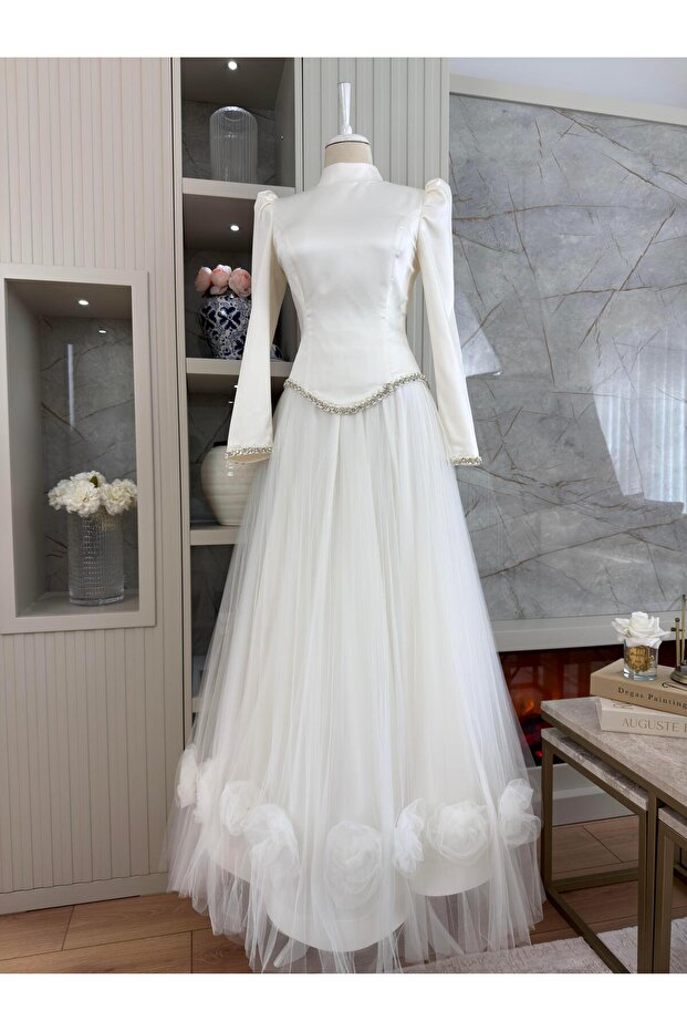 Hazel Abiye Krem - 2