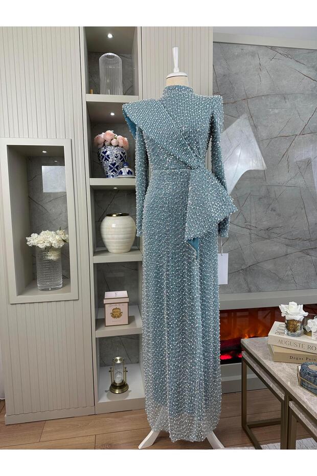 İnci Abiye Mavi - 2