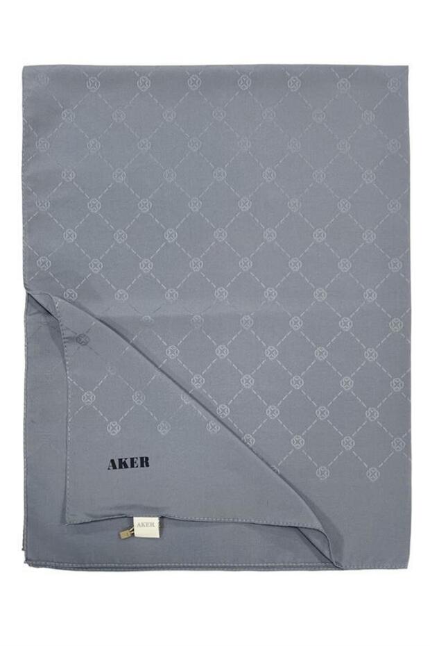 Monogram Şal - Koyu Gri 973 - 1