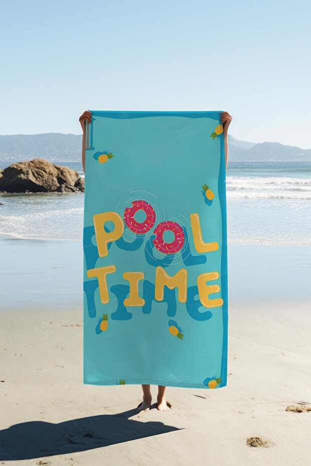 Digital Print Beach Sea Towel Pool Time Patterned Peshtamal Hvl0173