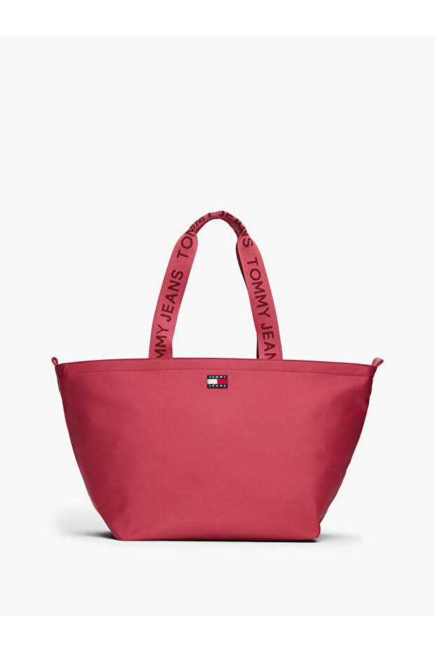 Women's Woven Short Handle Zipper Closure Pink Shoulder Bag Aw0Aw17891-Vln