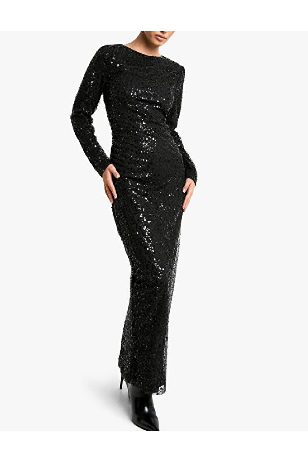 Rochie lunga, Negru - 1