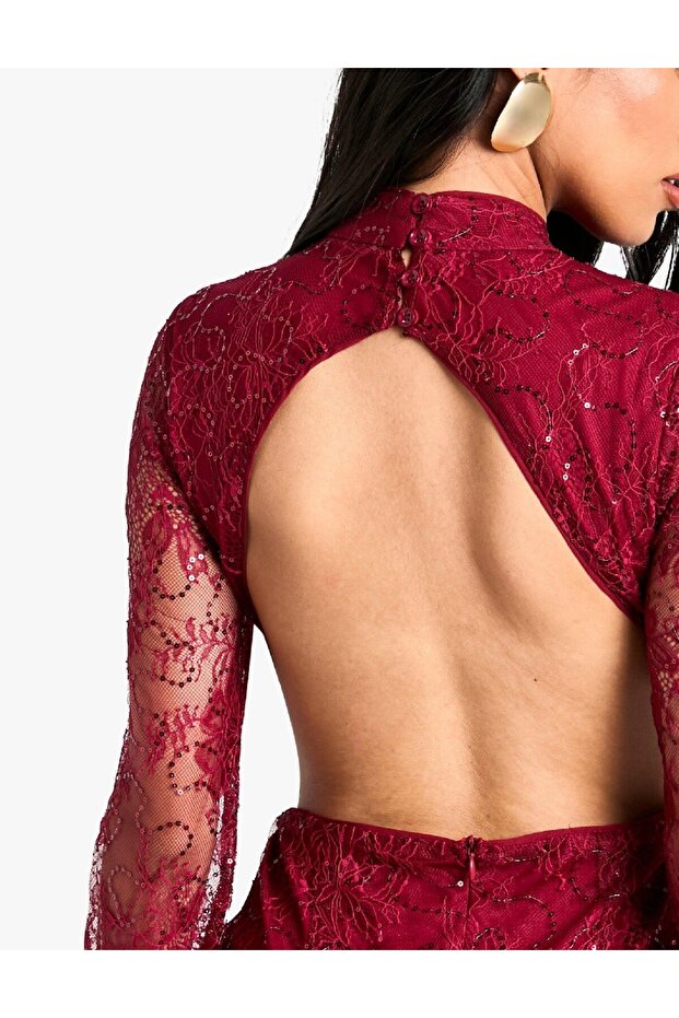 Rochie lunga, Visiniu - 2