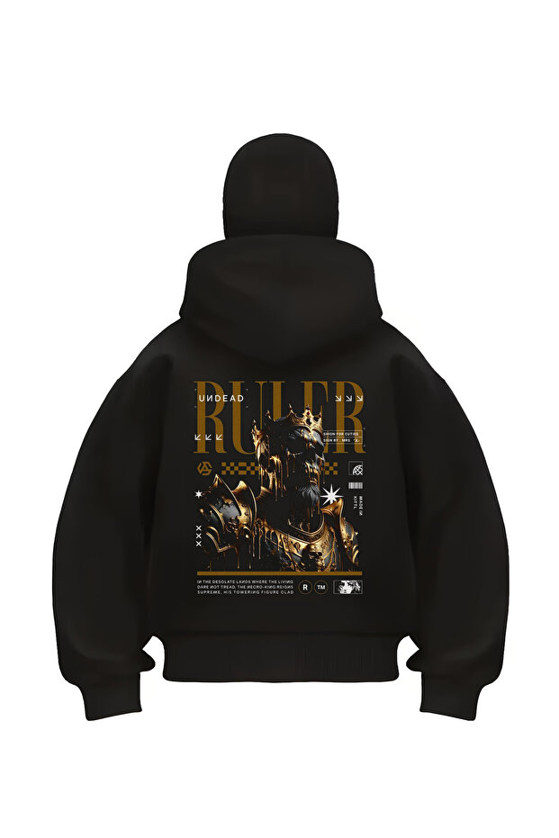 Snow Masked Ninja Ruler Art Unisex Sweatshirt Cardigan 3 Thread Ş Fleece-Lined Thick Fleece