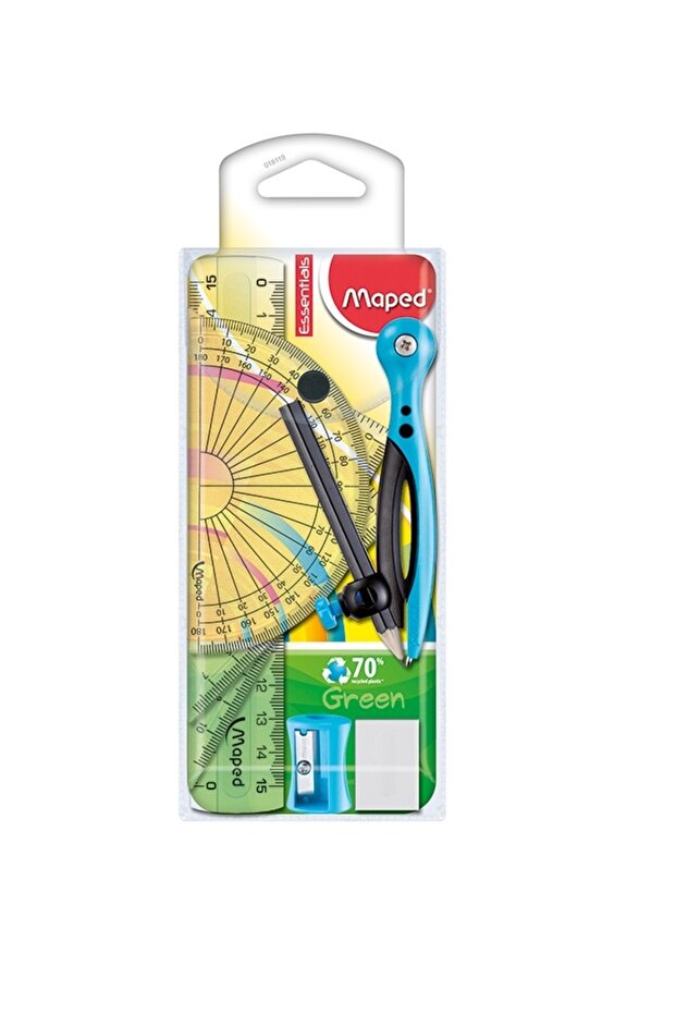 Essentials geometry kit 8 pieces various models - 1