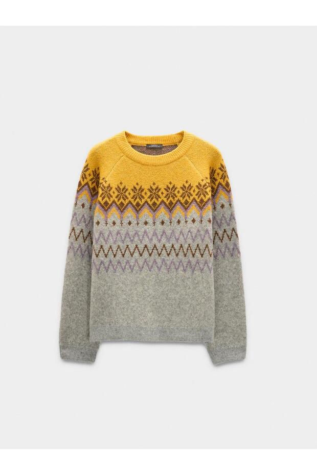 Jakarlı Örme Kazak - 5