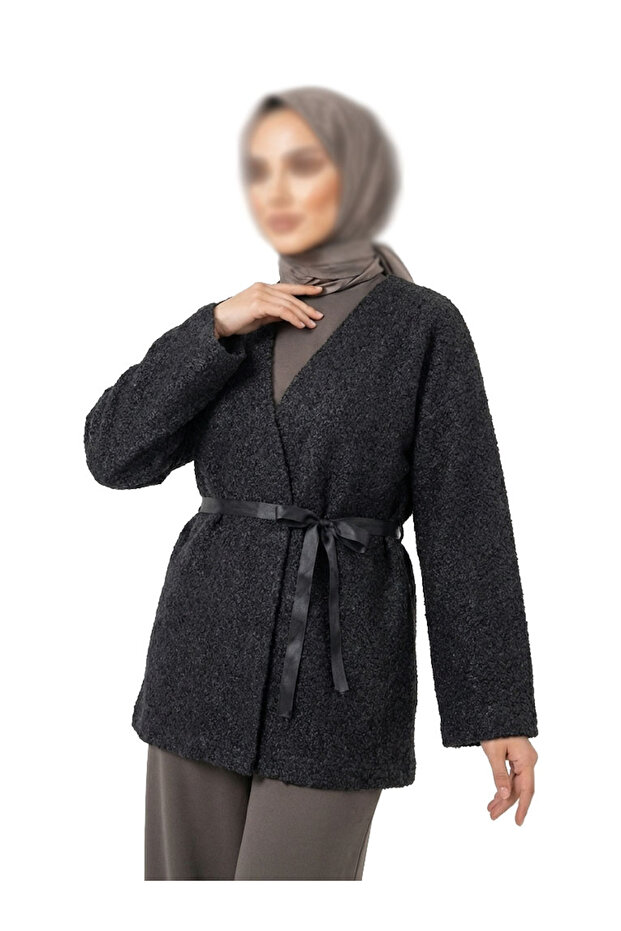 سترة نسائية بحزام-8791