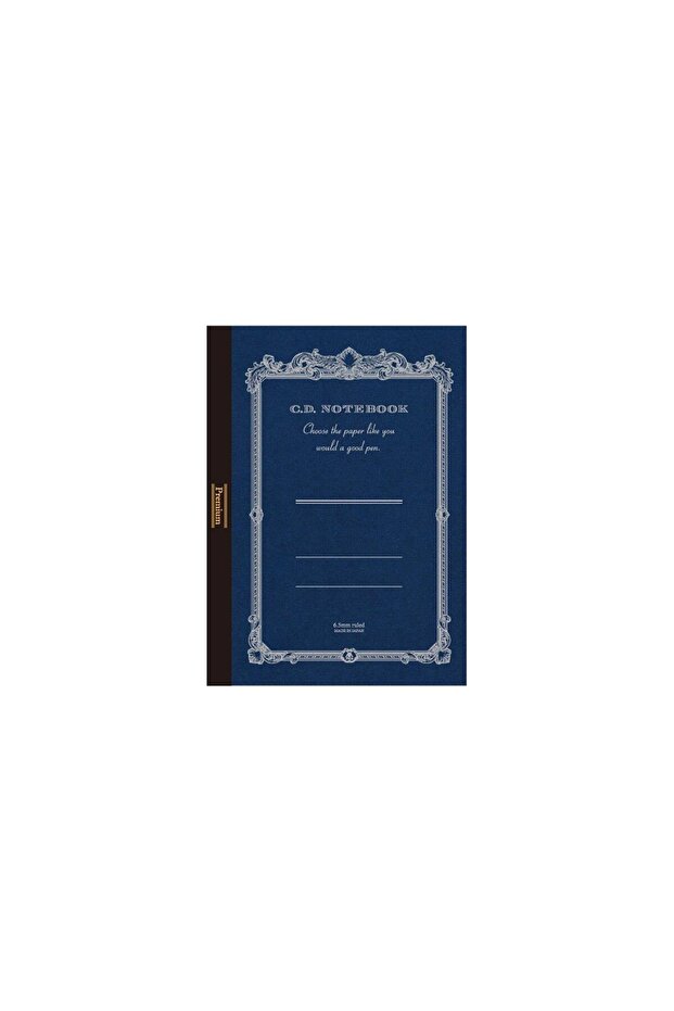 دفتر ملاحظات فاخر CD A6 مخطط باللون الأزرق