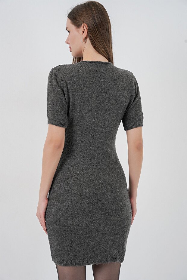 BDART Basic Mini Triko Elbise - 6